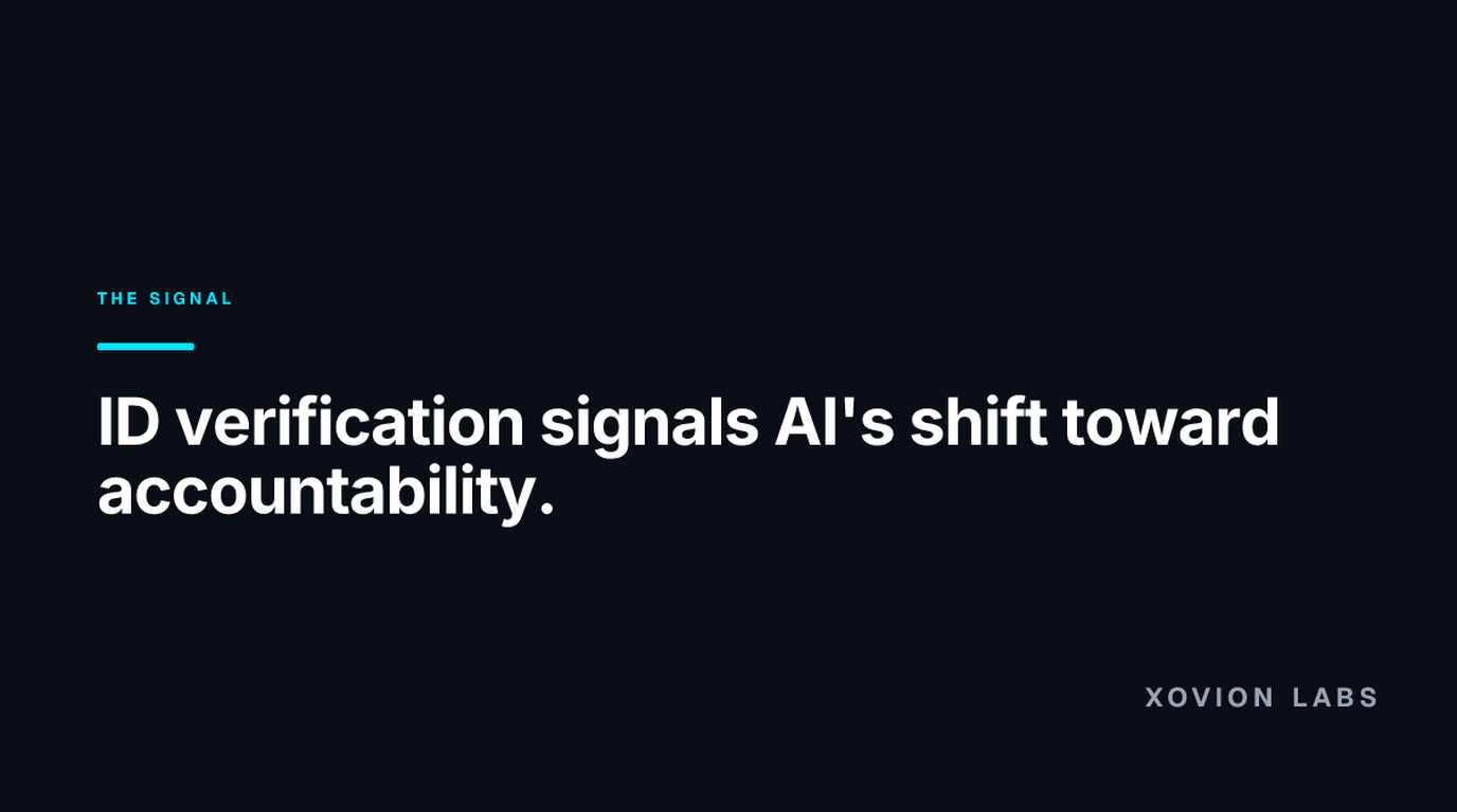 Abstract illustration for: Anthropic Now Requires ID Verification on Claude. Here's What Operators Should Read Into That.