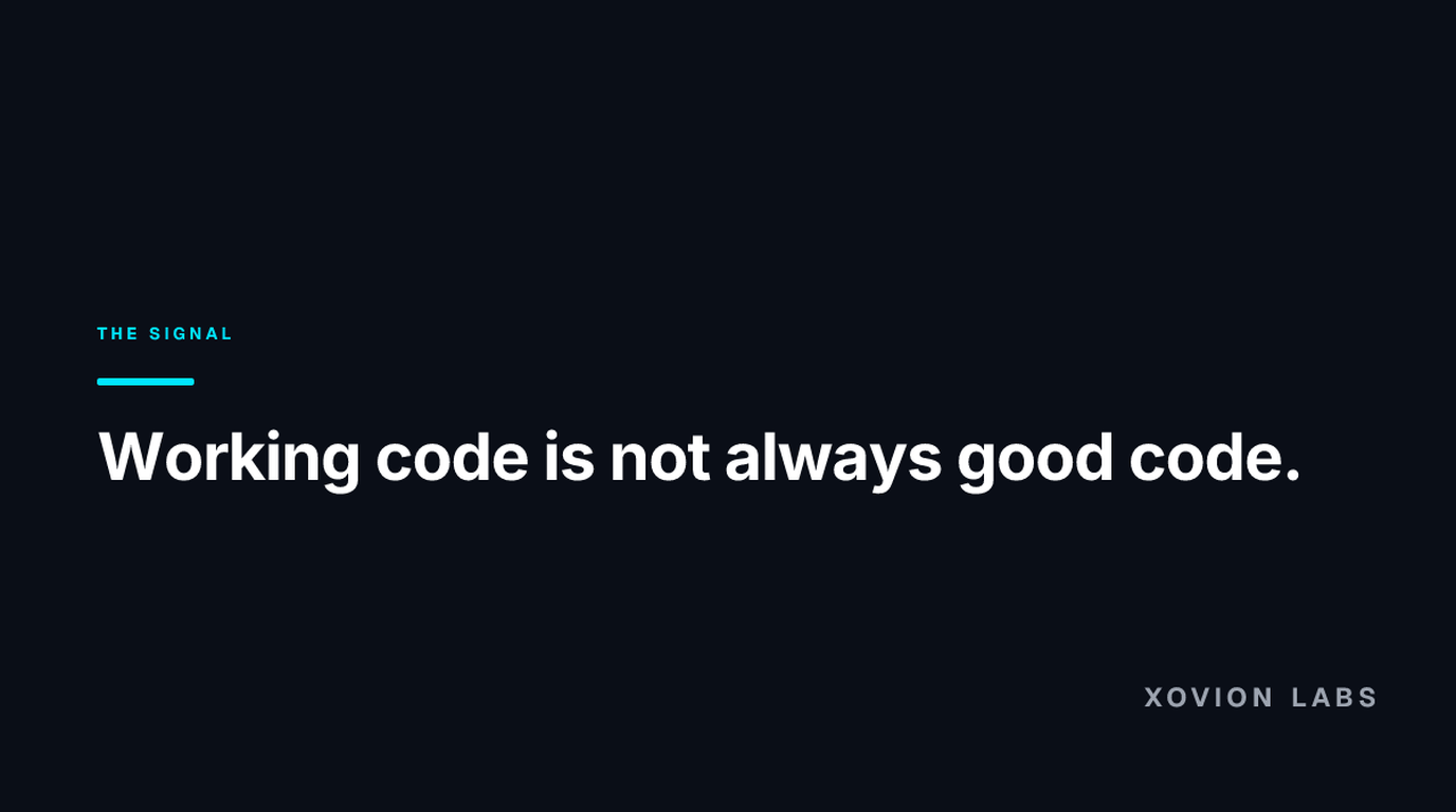 Abstract illustration for: When AI Code Works But Is Still the Wrong Answer