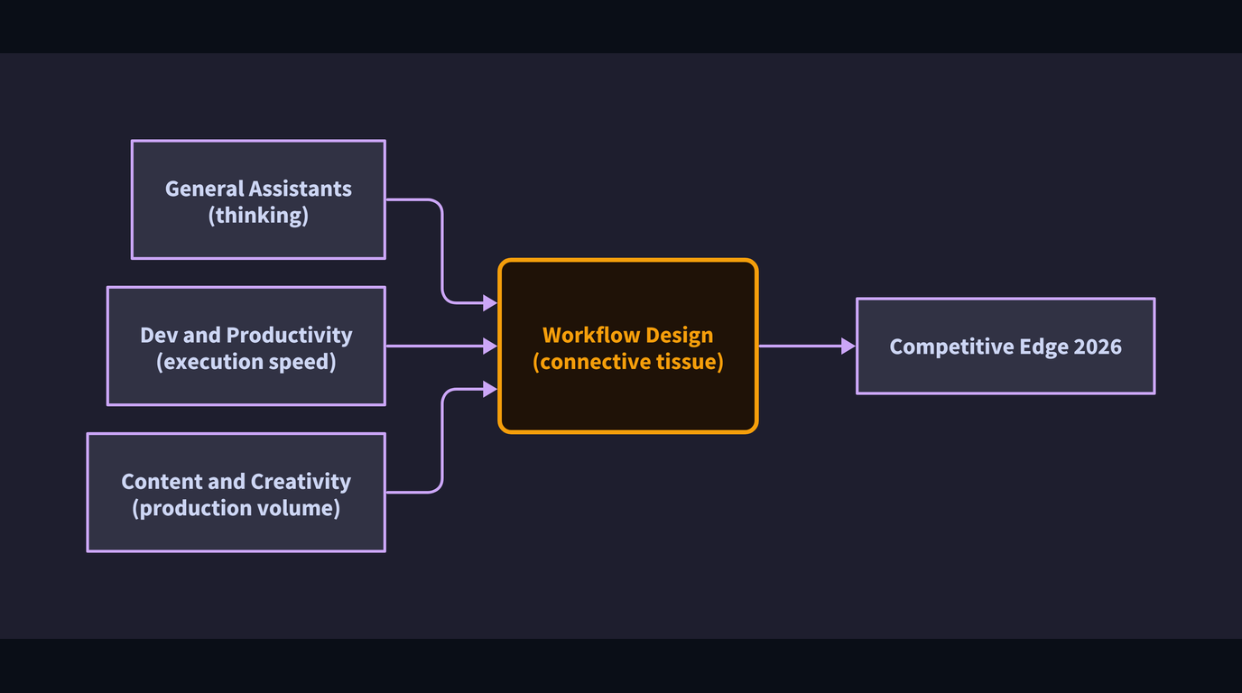 Abstract illustration for: Your AI Stack Is Only as Good as Your Workflow Design